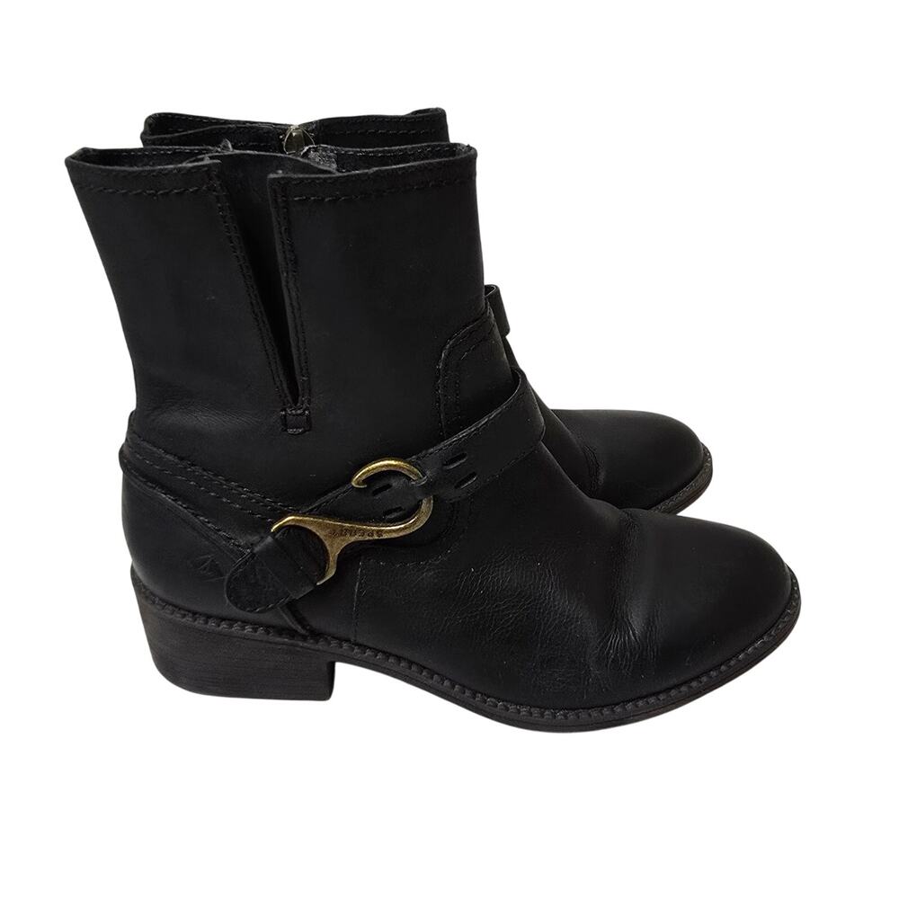 Sperry Black Leather Boots Size 6
